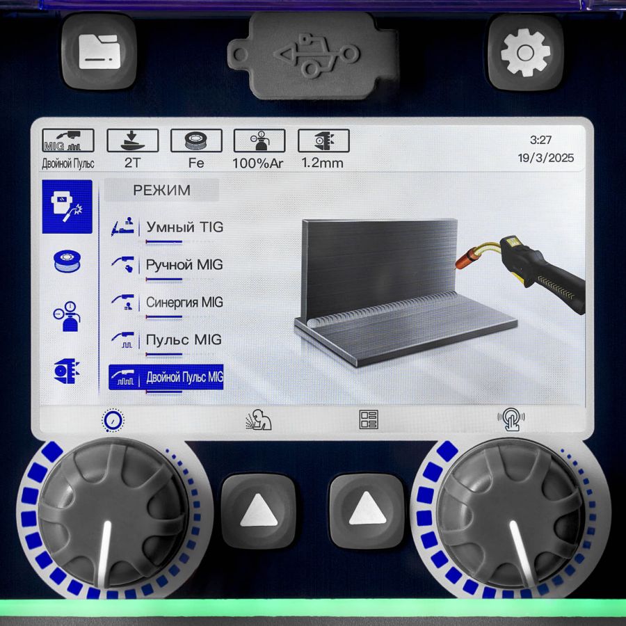 Сварочный полуавтомат ПТК HANKER MIG 230 DP AC/DC PFC LCD H95 - фото