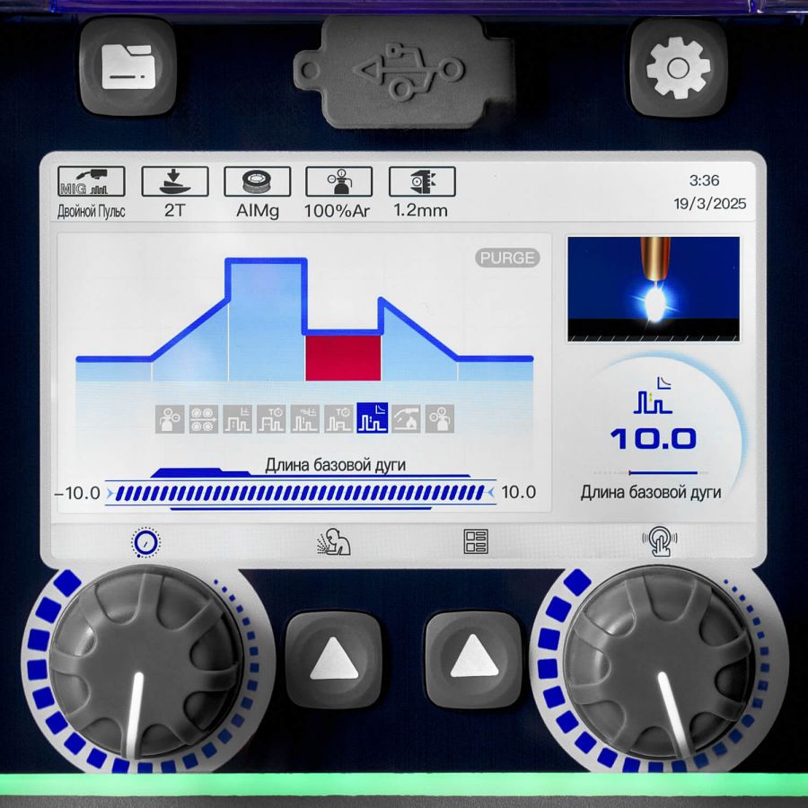 Сварочный полуавтомат ПТК HANKER MIG 230 DP AC/DC PFC LCD H95 - фото