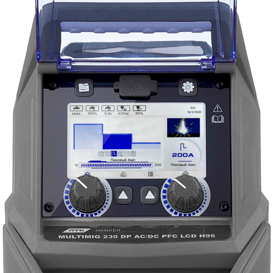 Сварочный полуавтомат ПТК HANKER MIG 230 DP AC/DC PFC LCD H95 - фото