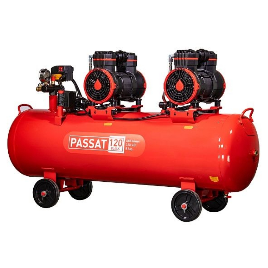 Компрессор безмасляный Aurora PASSAT-120 BLACK - фото