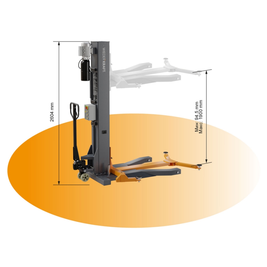 Одностоечный подъемник Wieder Kraft WDK-ML4030 220 В - фото