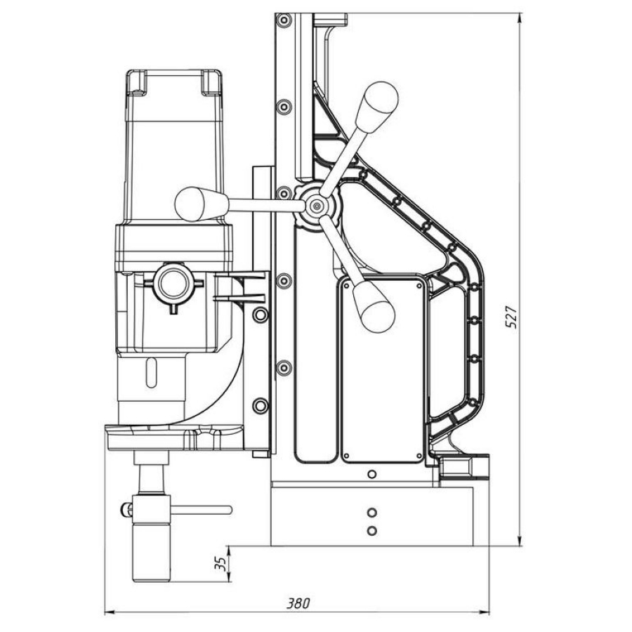 Станок на магнитном основании МСМР 100 (MBR-100) - фото