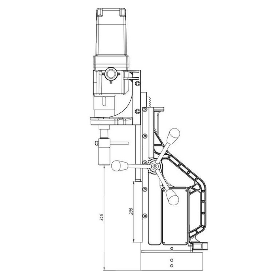 Станок на магнитном основании МСМР 100 (MBR-100) - фото