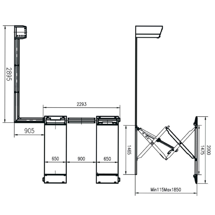 Ножничный подъемник Wieder Kraft WDK-505X - фото