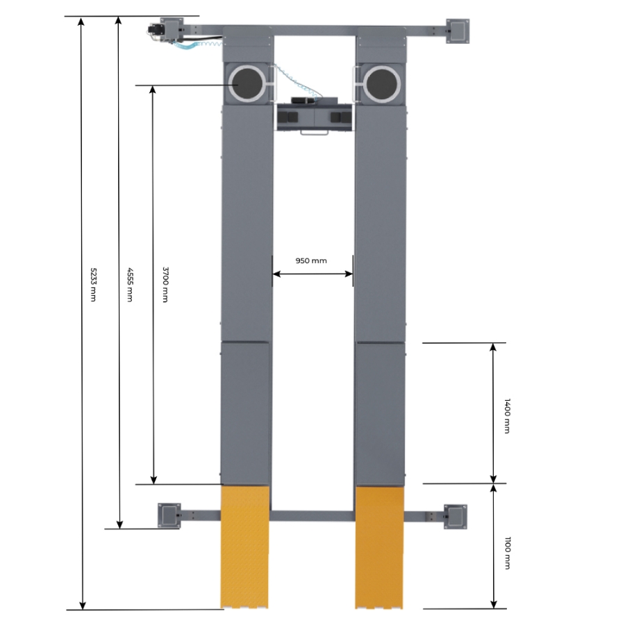 Четырехстоечный подъемник Wieder Kraft WDK-540 - фото