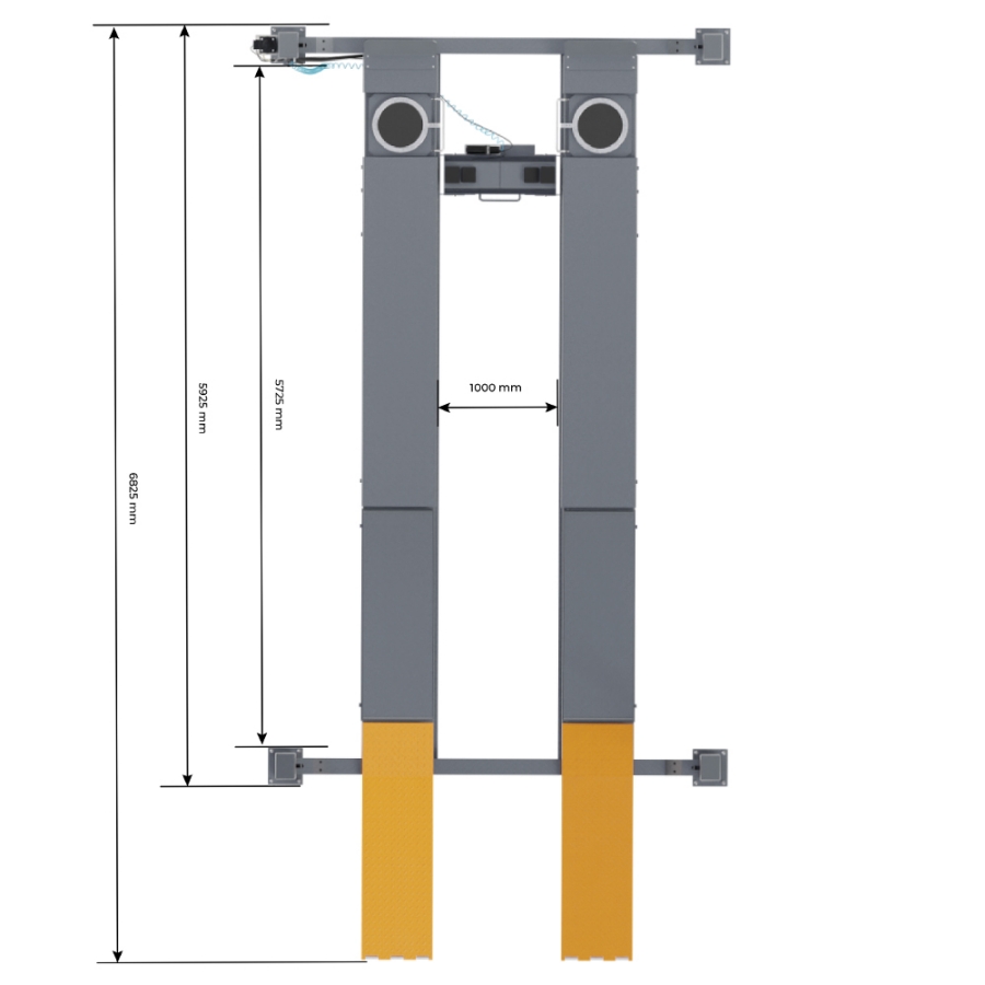 Четырехстоечный подъемник Wieder Kraft WDK-550 - фото