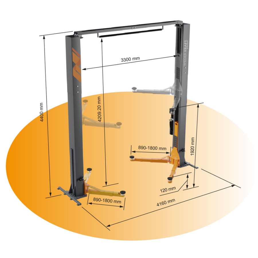 Подъемник автомобильный Wieder Kraft WDK-525N - фото