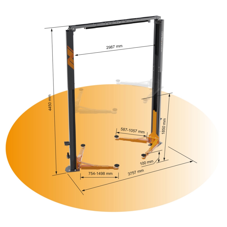 Подъемник автомобильный Wieder Kraft WDK-535 - фото