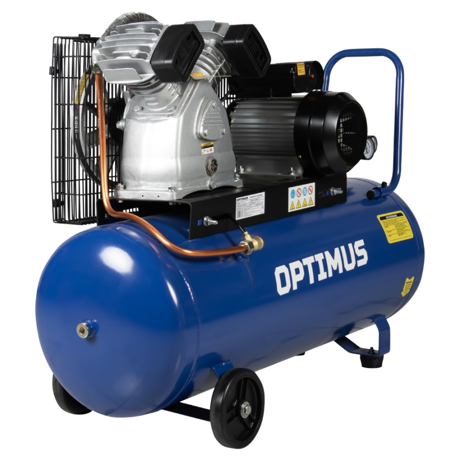 Компрессор с ременной передачей OPTIMUS OPT-301042 - фото