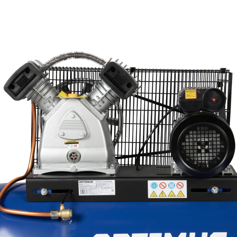 Компрессор с ременной передачей OPTIMUS OPT-301042 - фото