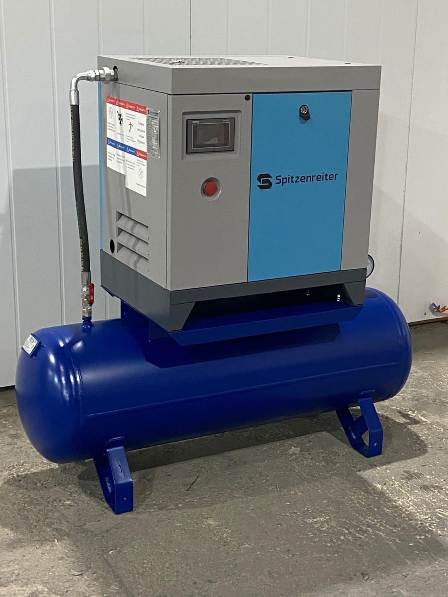 Компрессор винтовой Spitzenreiter S-7.5DF230T с частотным преобразователем 10 бар - фото