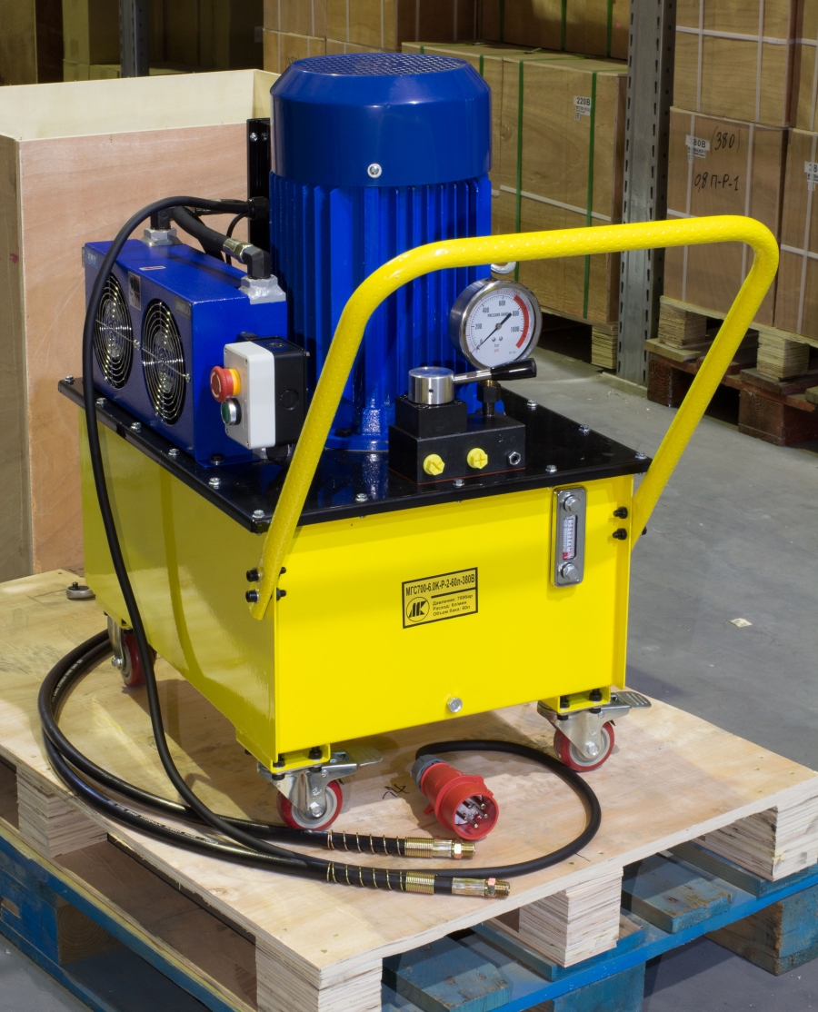 Двухпоточная маслостанция МГС 700-6.0К-Р-2-60л 380В - фото