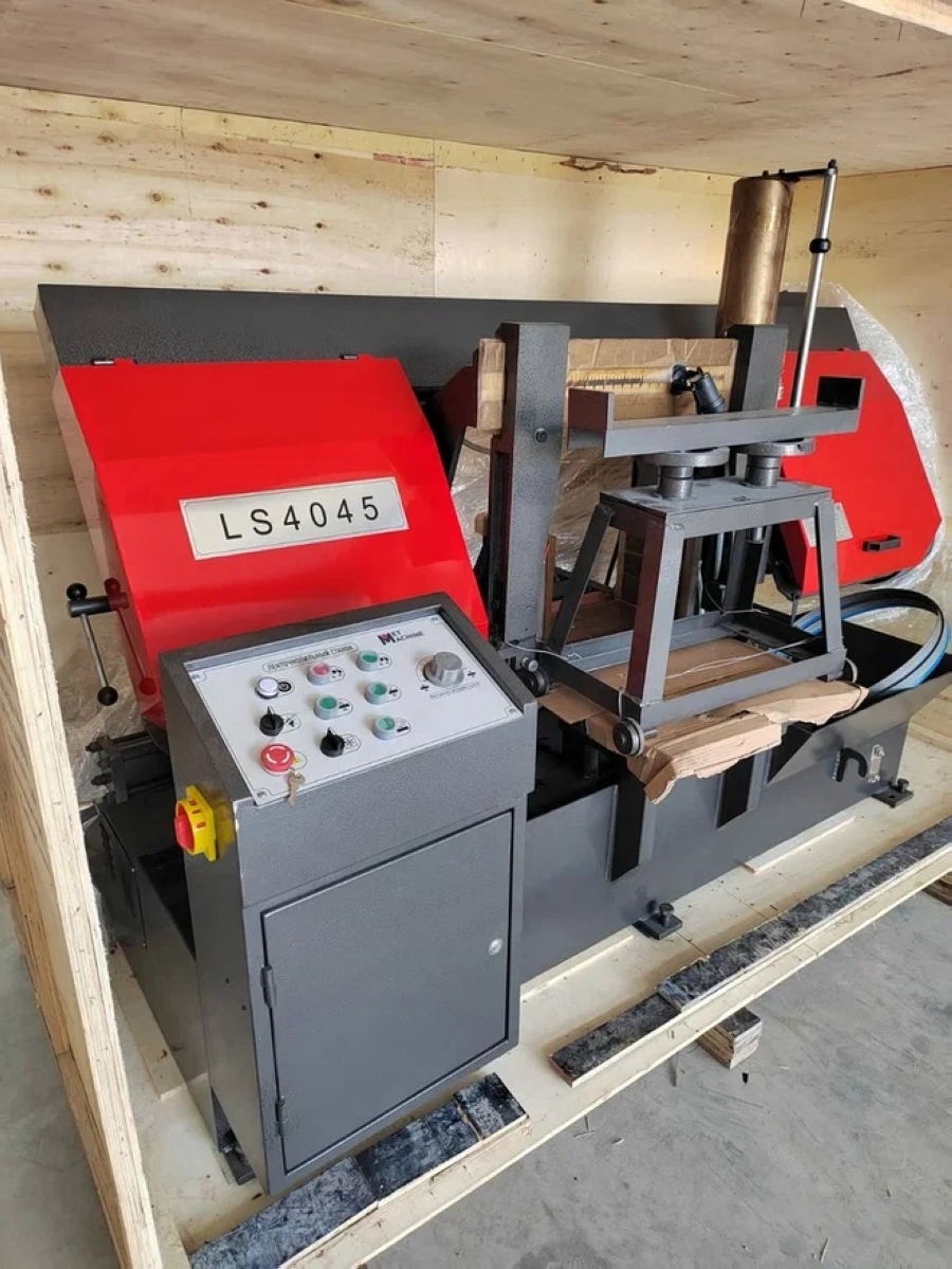 Двухколонный полуавтоматический ленточнопильный станок MetMachine LS4045-N000T0 - фото