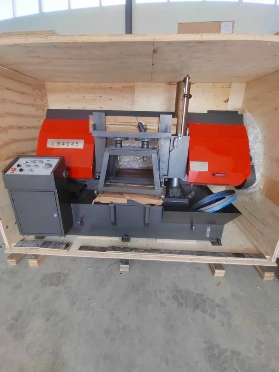 Двухколонный полуавтоматический ленточнопильный станок MetMachine LS4045-N000T0 - фото