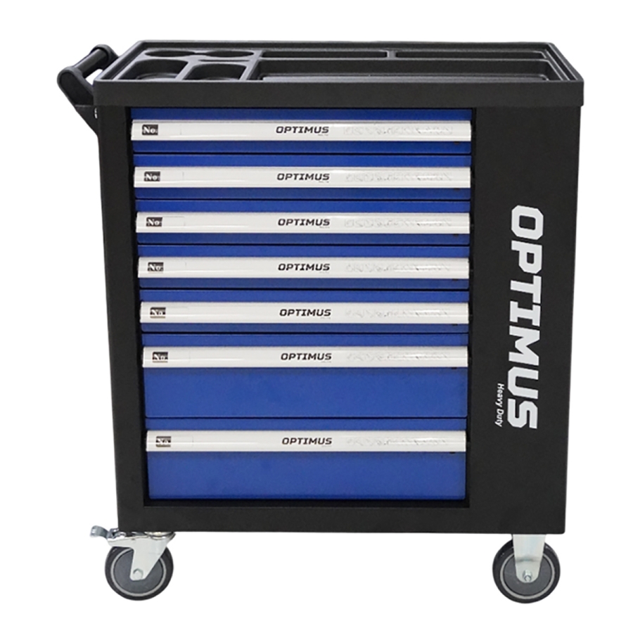 Тележка инструментальная OPTIMUS OPT-917P с набором инструмента - фото