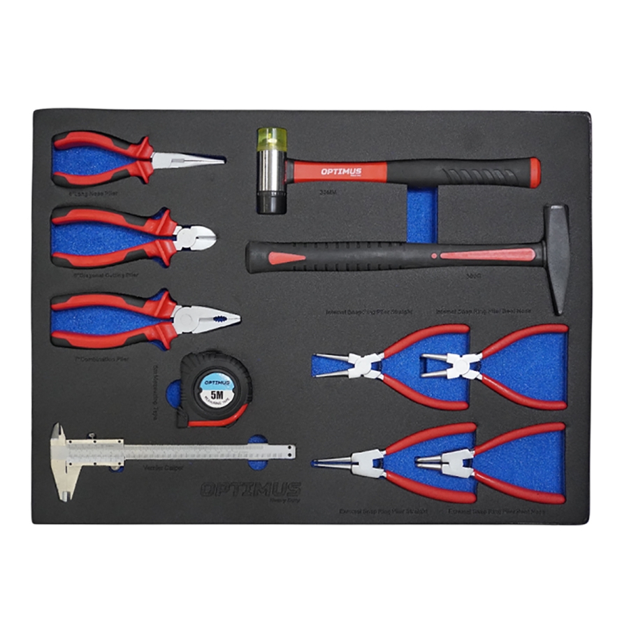 Тележка инструментальная OPTIMUS OPT-917P с набором инструмента - фото