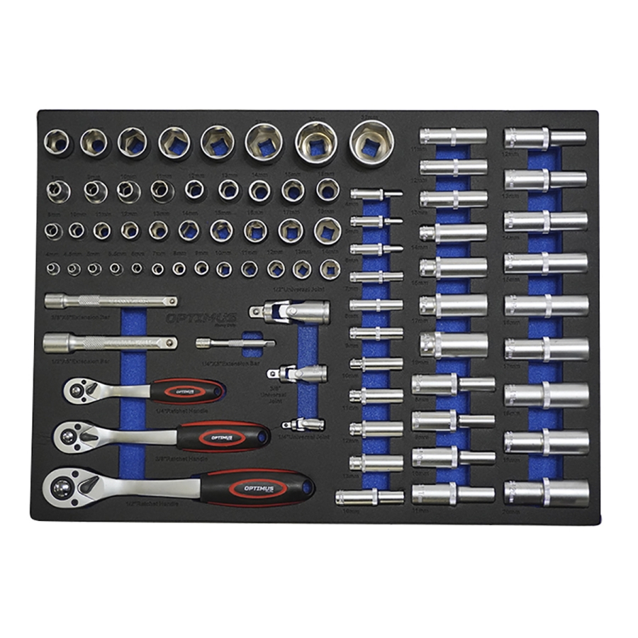 Тележка инструментальная OPTIMUS OPT-917P с набором инструмента - фото