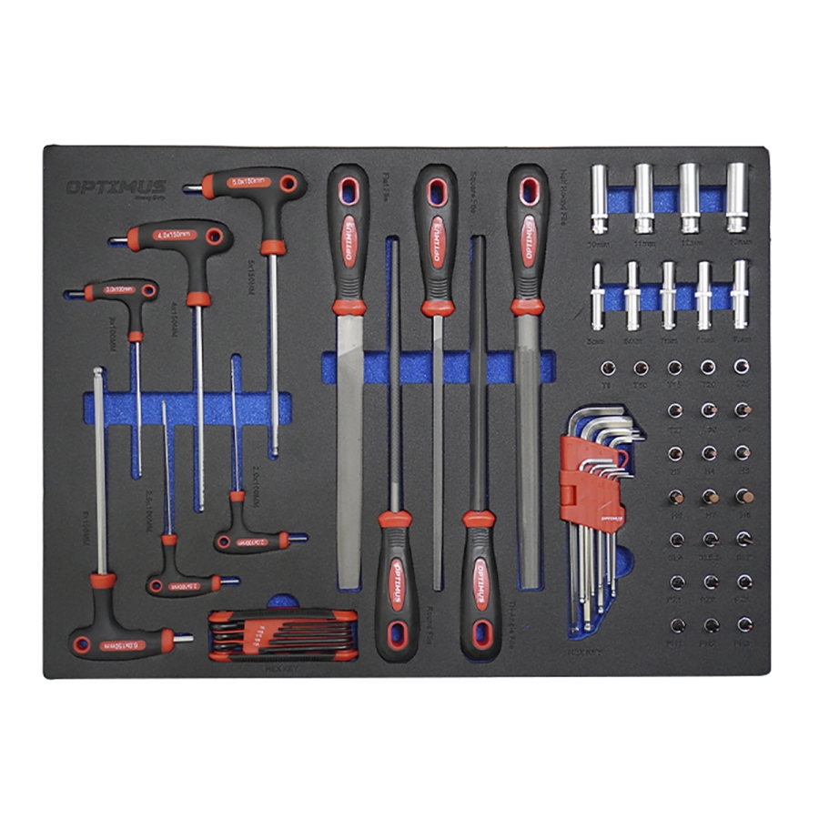 Тележка инструментальная OPTIMUS OPT-917P с набором инструмента - фото