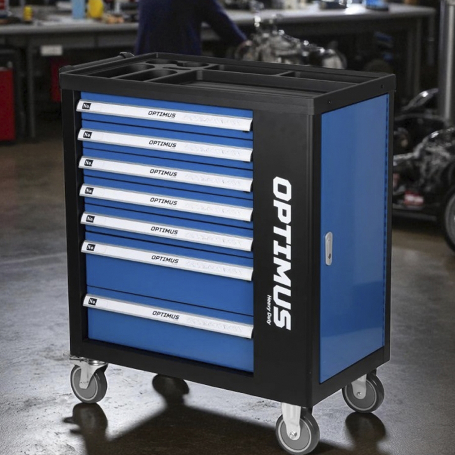 Тележка инструментальная OPTIMUS OPT-917P с набором инструмента - фото