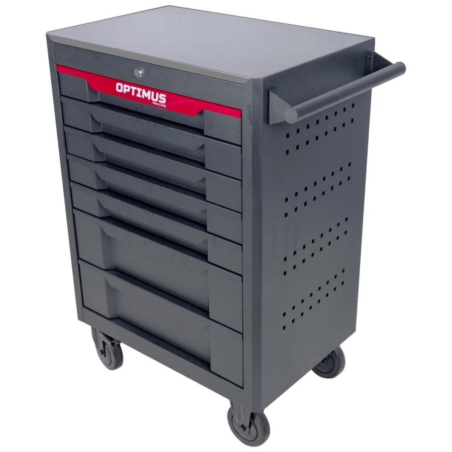 Тележка инструментальная OPTIMUS OPT-717MR с набором инструмента - фото