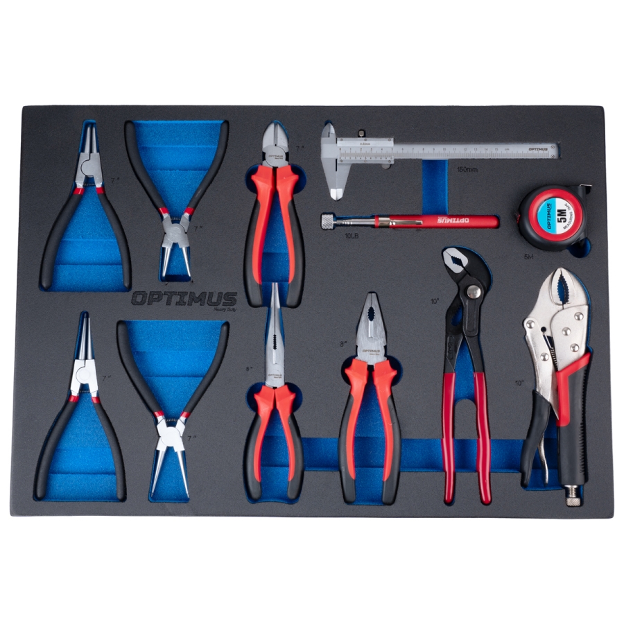 Тележка инструментальная OPTIMUS OPT-717MR с набором инструмента - фото