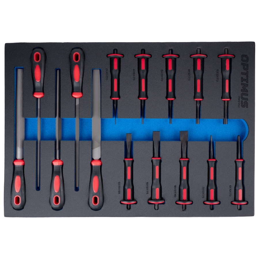 Тележка инструментальная OPTIMUS OPT-717MR с набором инструмента - фото