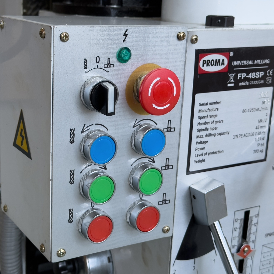 Вертикально-фрезерный станок PROMA FP-48SP - фото