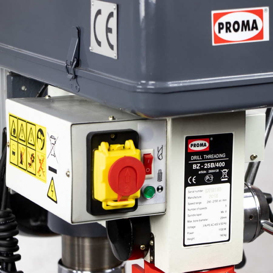Станок сверлильный PROMA BZ-25B/400 - фото